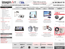 Tablet Screenshot of imagin-art.com
